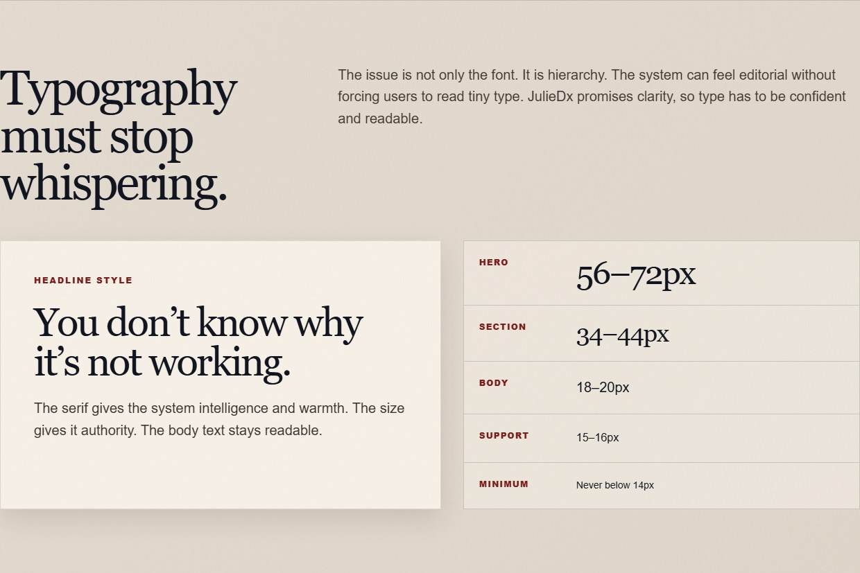 Typography rules